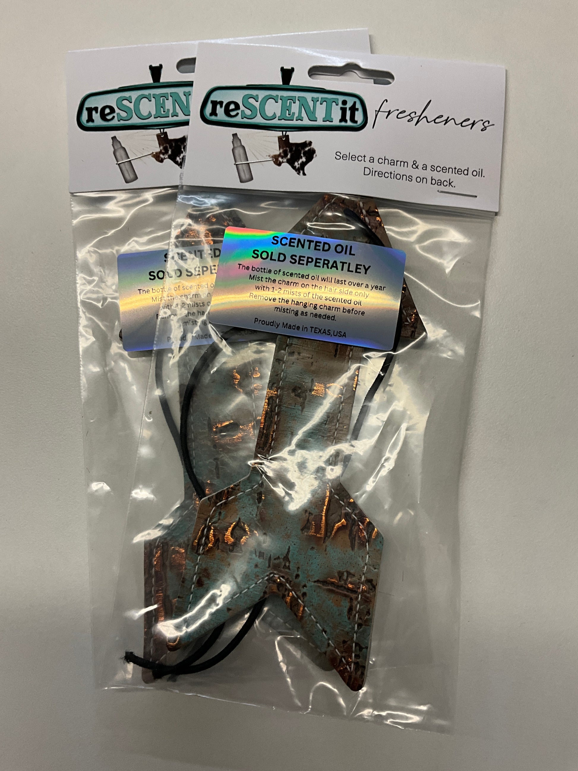 Leather Car Freshies Reusable