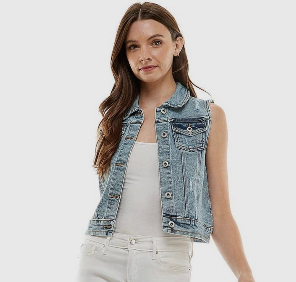 Denim vest