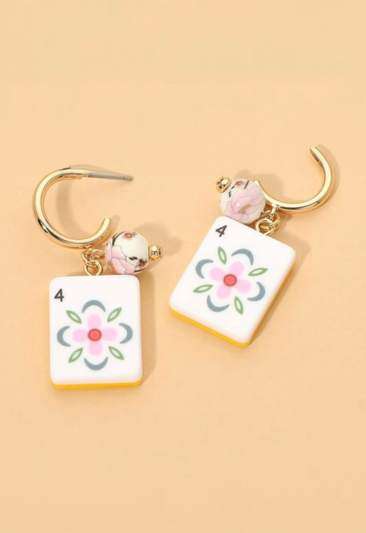 Mahj Tile earrings