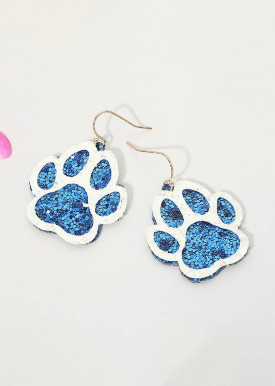 Wildcat glitter earrings
