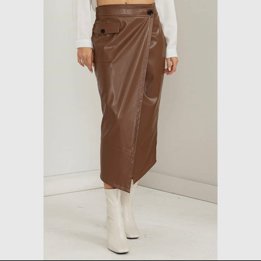Leather skirt