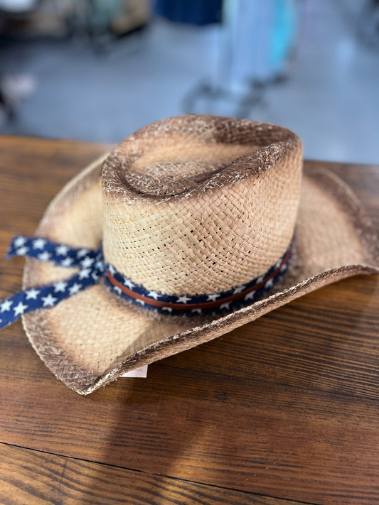 Dusty-straw western hat