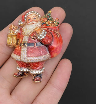 Santa brooch