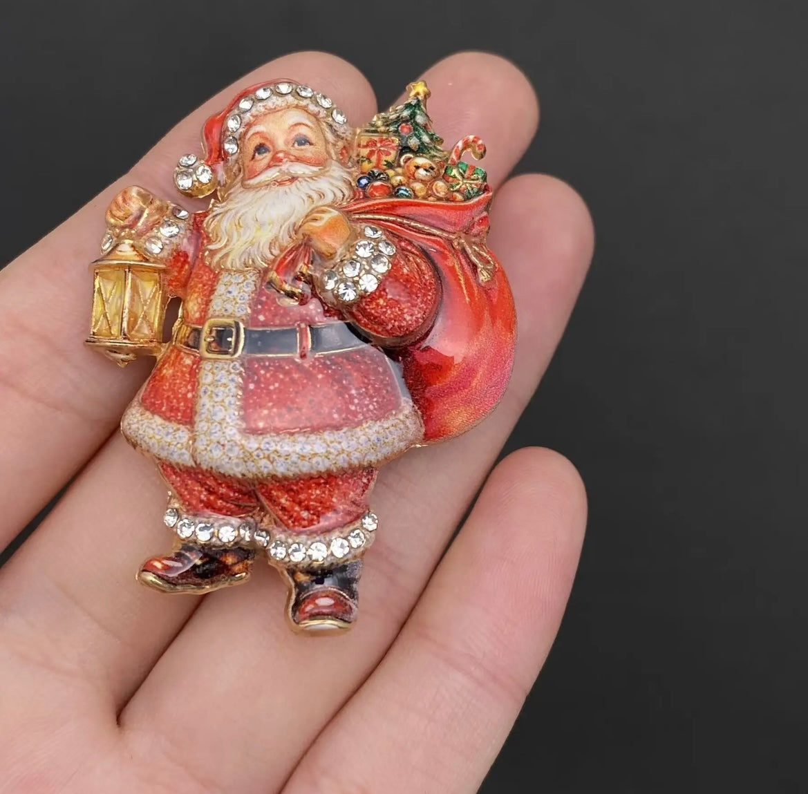Santa brooch