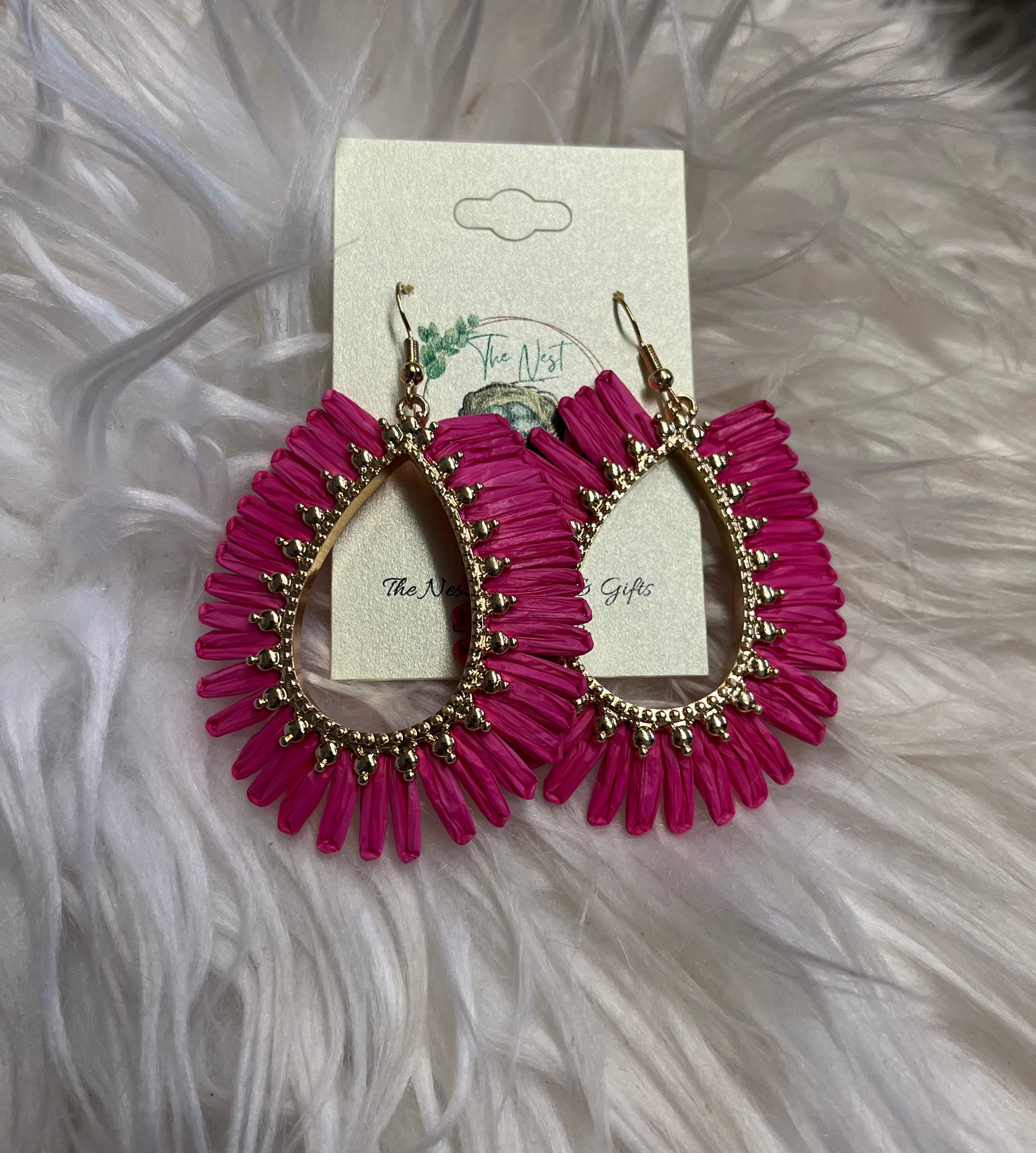 Raffia Earrings