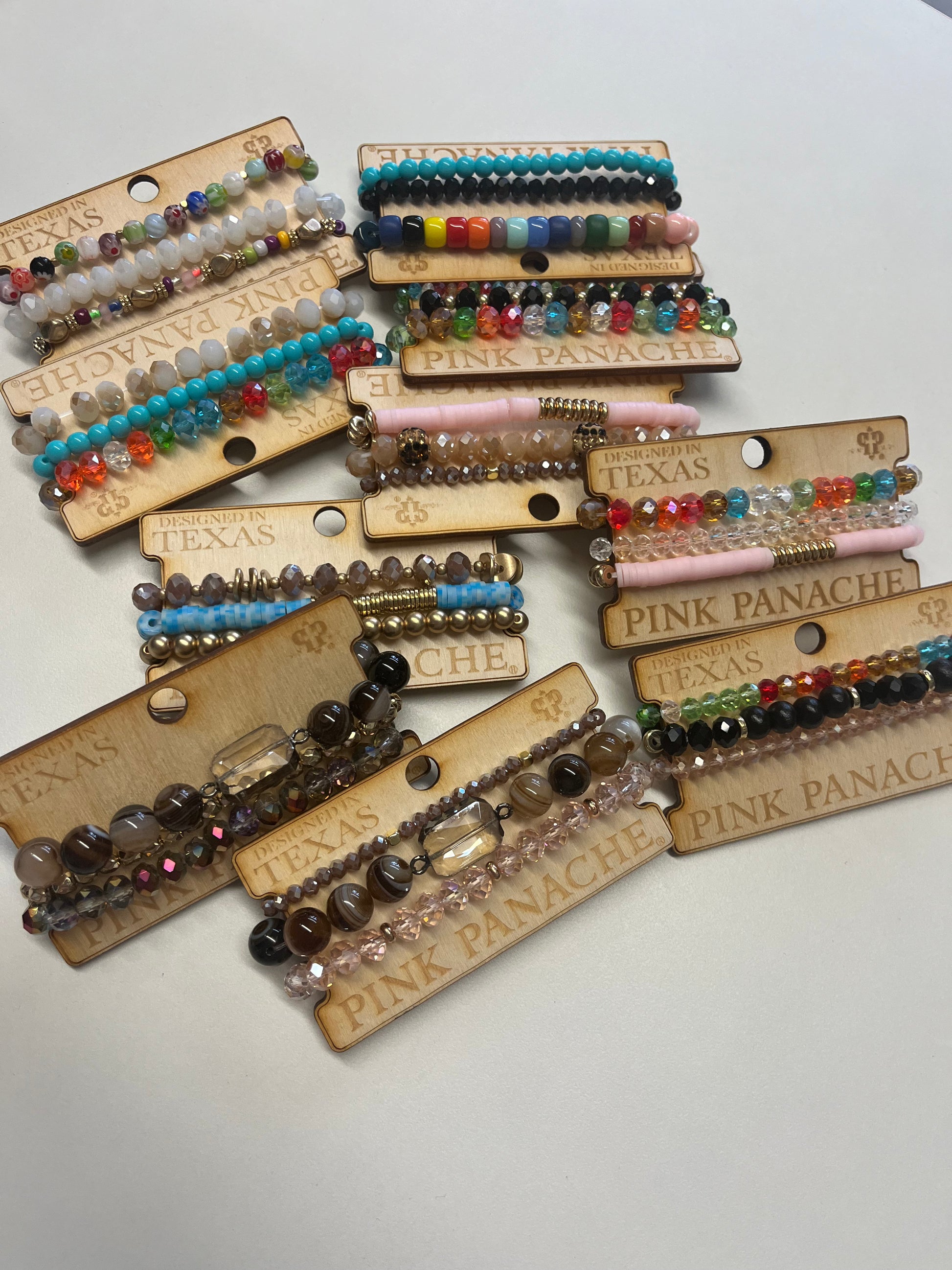 Three strand bracelet sets