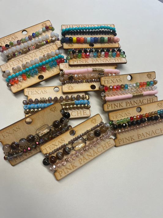 Three strand bracelet sets