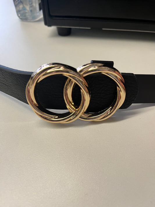 Black Double circle Belt