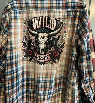 Vintage flannel tops