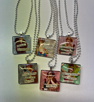 Vintage Quote Necklaces