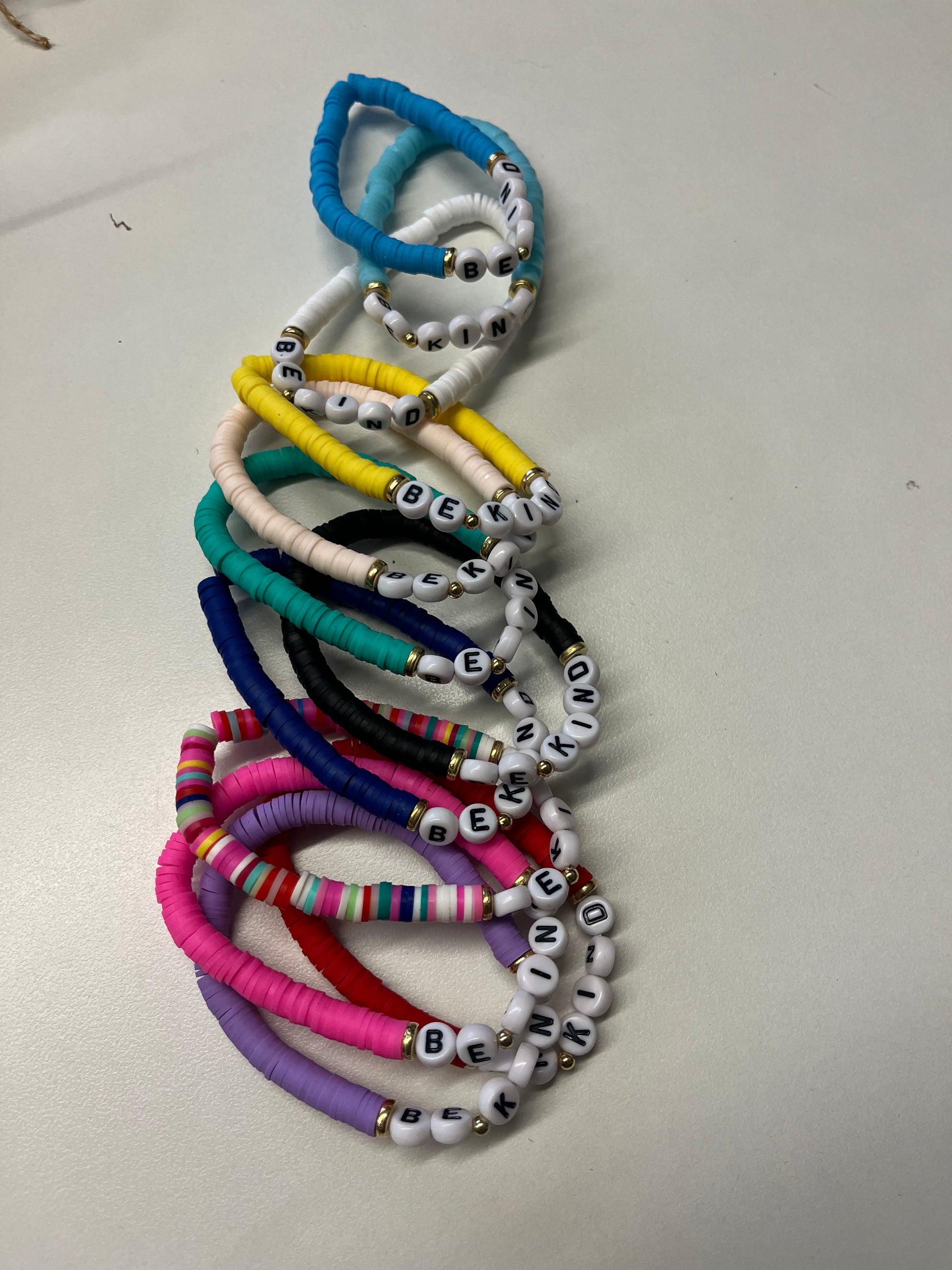 Be Kind Colorful Stretch Bracelets
