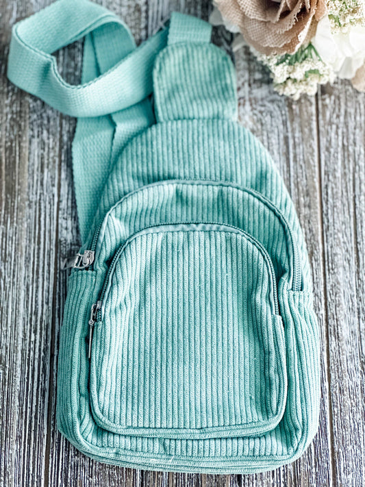 "The Corey" Corduroy Sling Bag