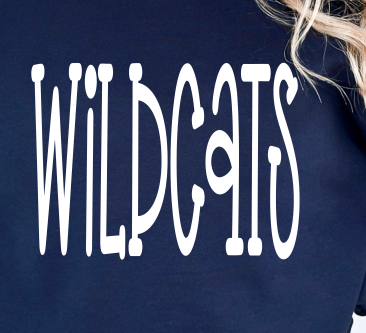Wildcat Polka Dot Mock Neck Sweatshirt