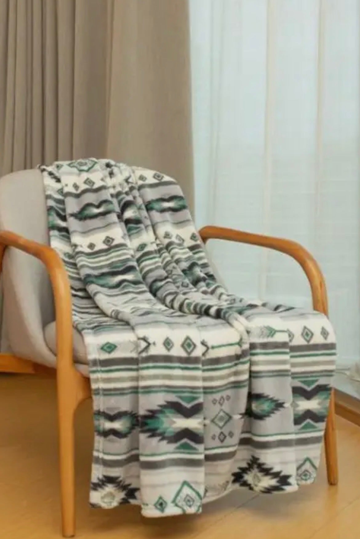 Coral fleece throw blanket