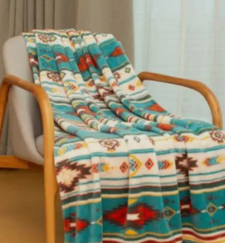 Coral fleece throw blanket