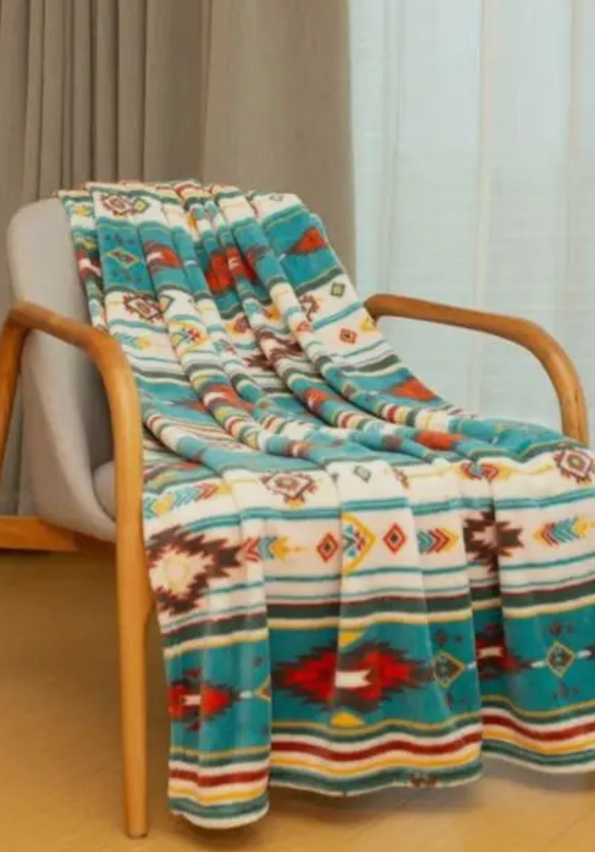Coral fleece throw blanket