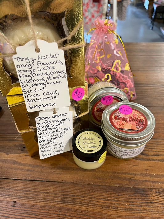 CA Tangy Nectar soap, lotion, lip balm