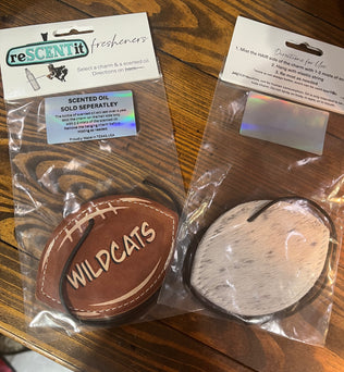 Leather Car Freshies Reusable