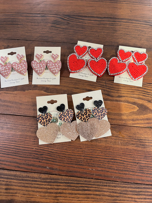 Galentines Heart earrings