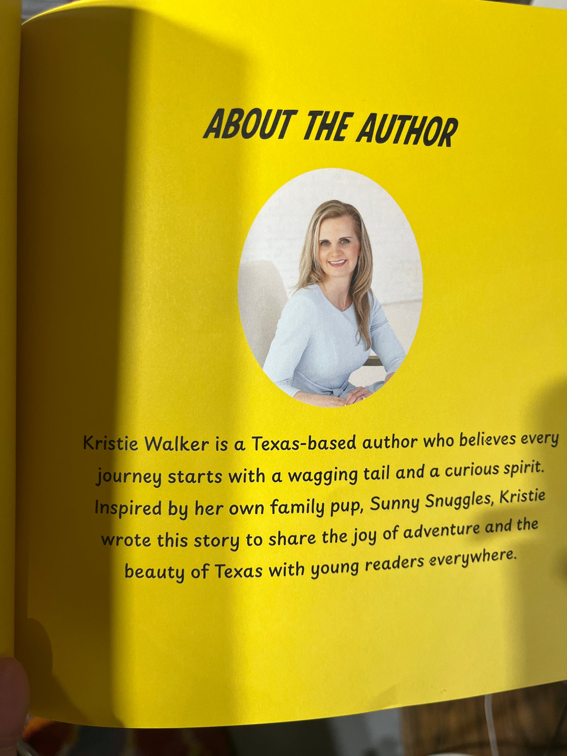 Sunny Snuggles’ Texas Adventures Book