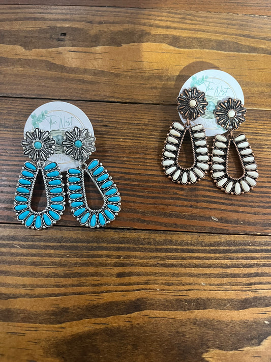 Squash Blossom earrings