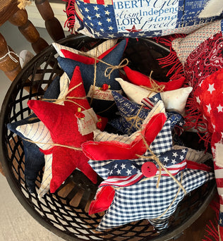 SC - fabric stars/set of 3