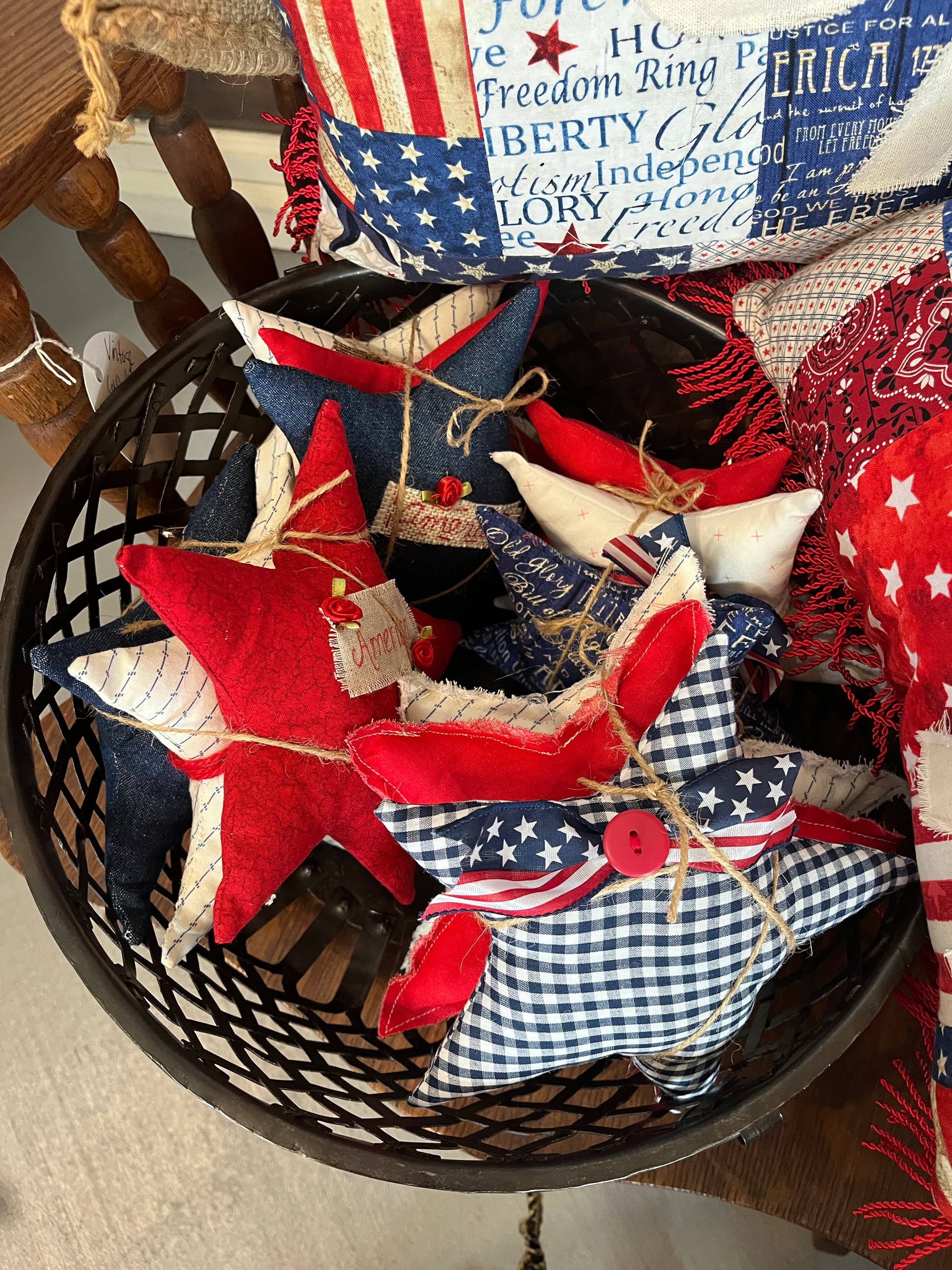 SC - fabric stars/set of 3