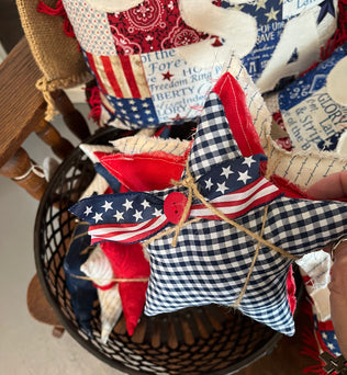 SC - fabric stars/set of 3