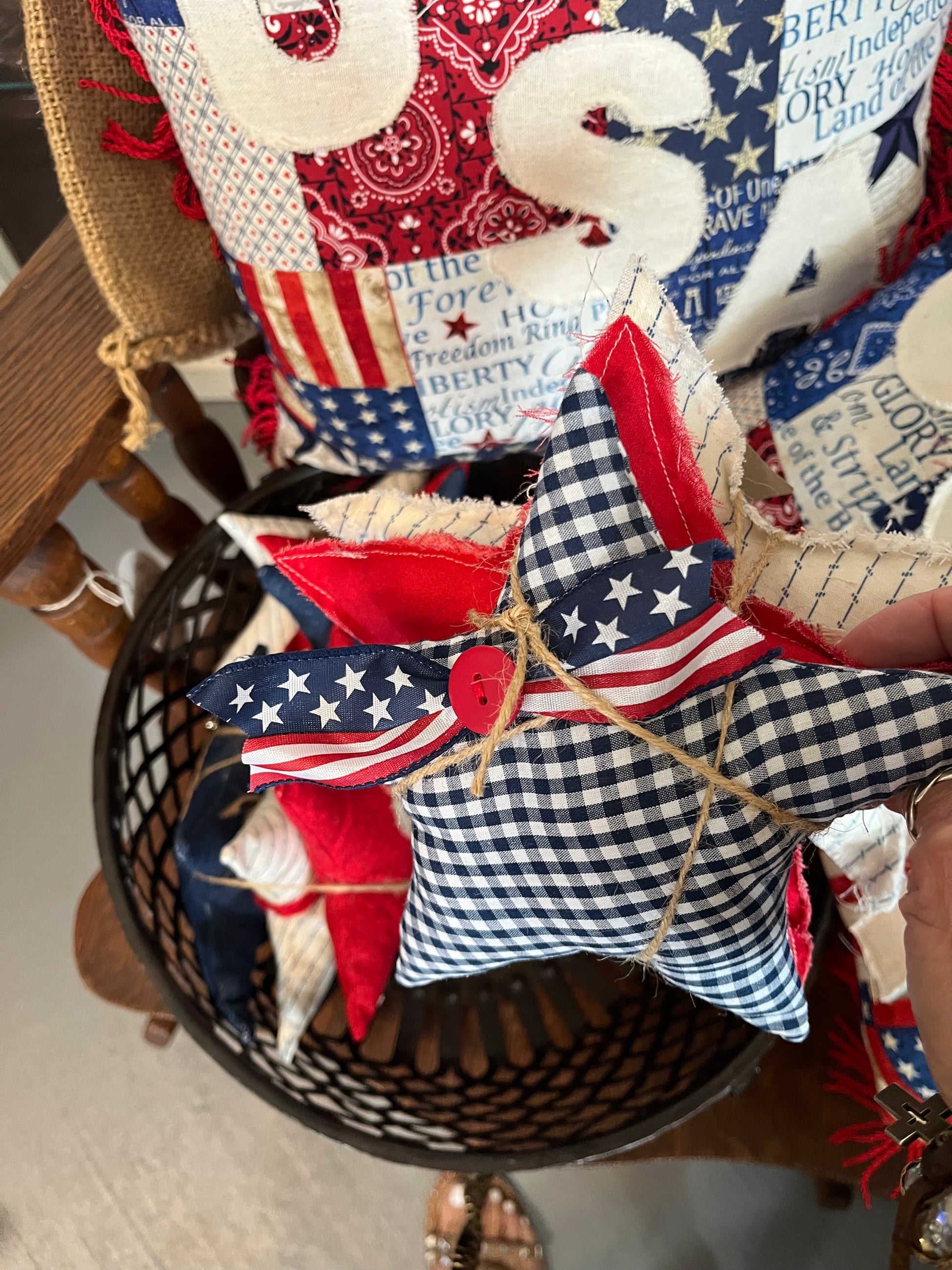 SC - fabric stars/set of 3