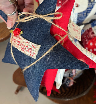 SC - fabric stars/set of 3