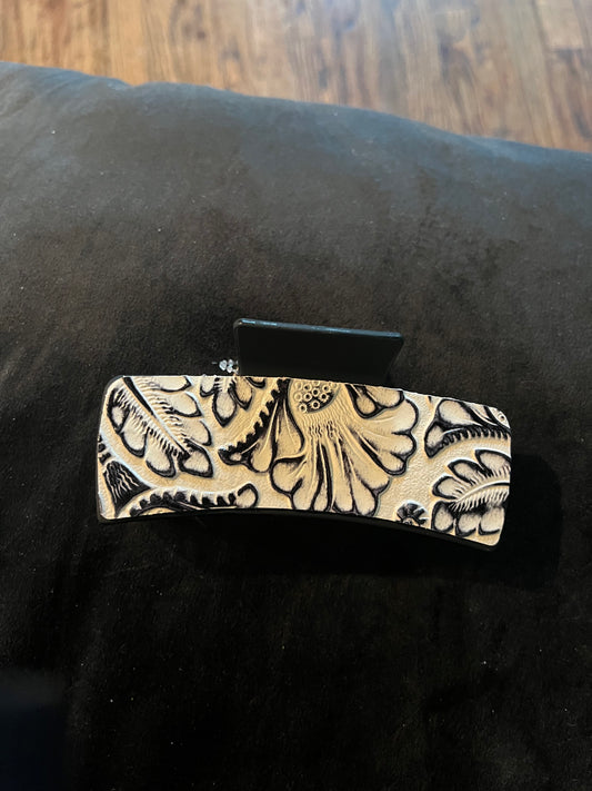 Tooled hair clip