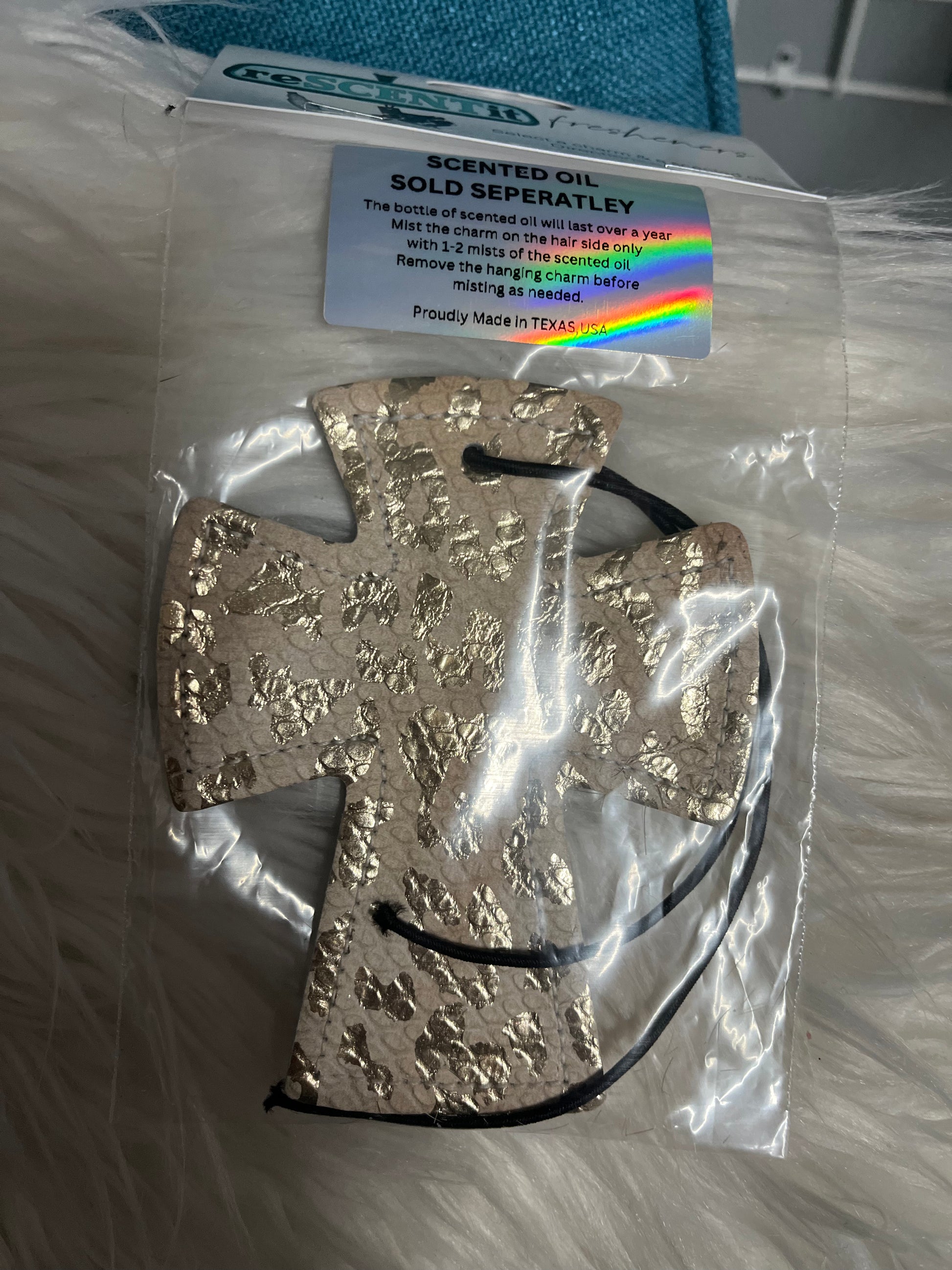 Leather Car Freshies Reusable