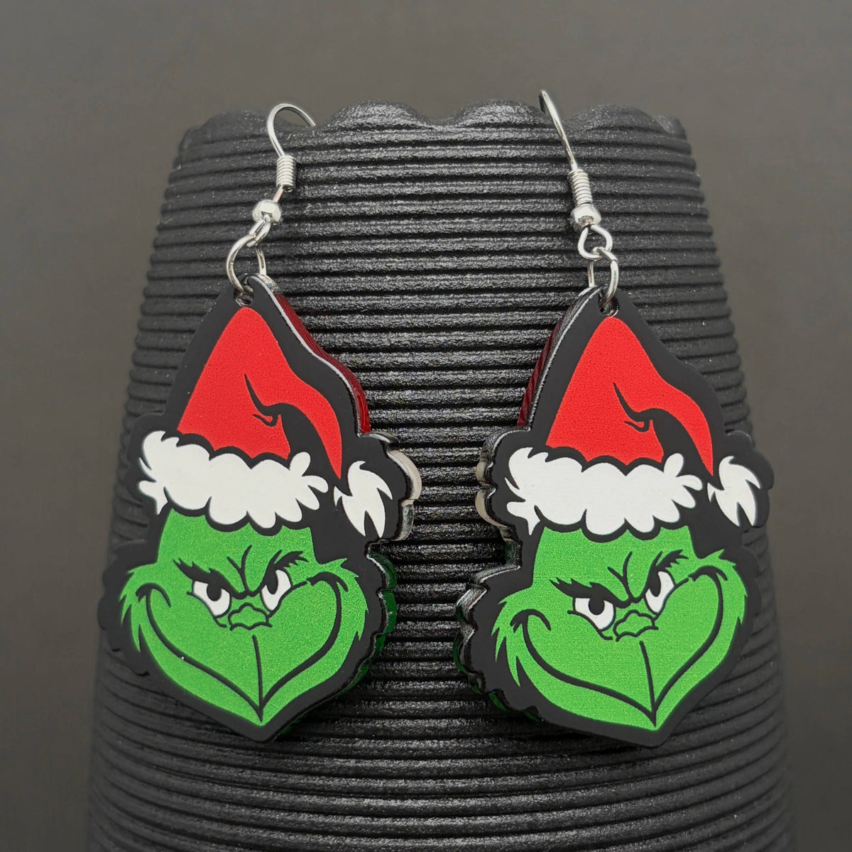 Grinch - Christmas Hat Dangle Earrings