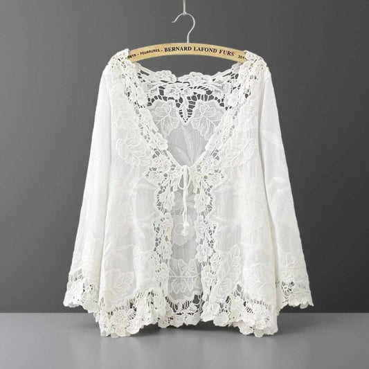 Beach Crochet Cover-Up – Boho Chic Swimwear Wrap