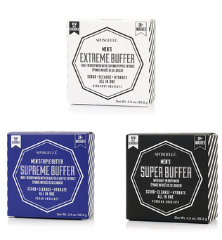 Spongelle- Men's Assorted Pack with Black Scrubber