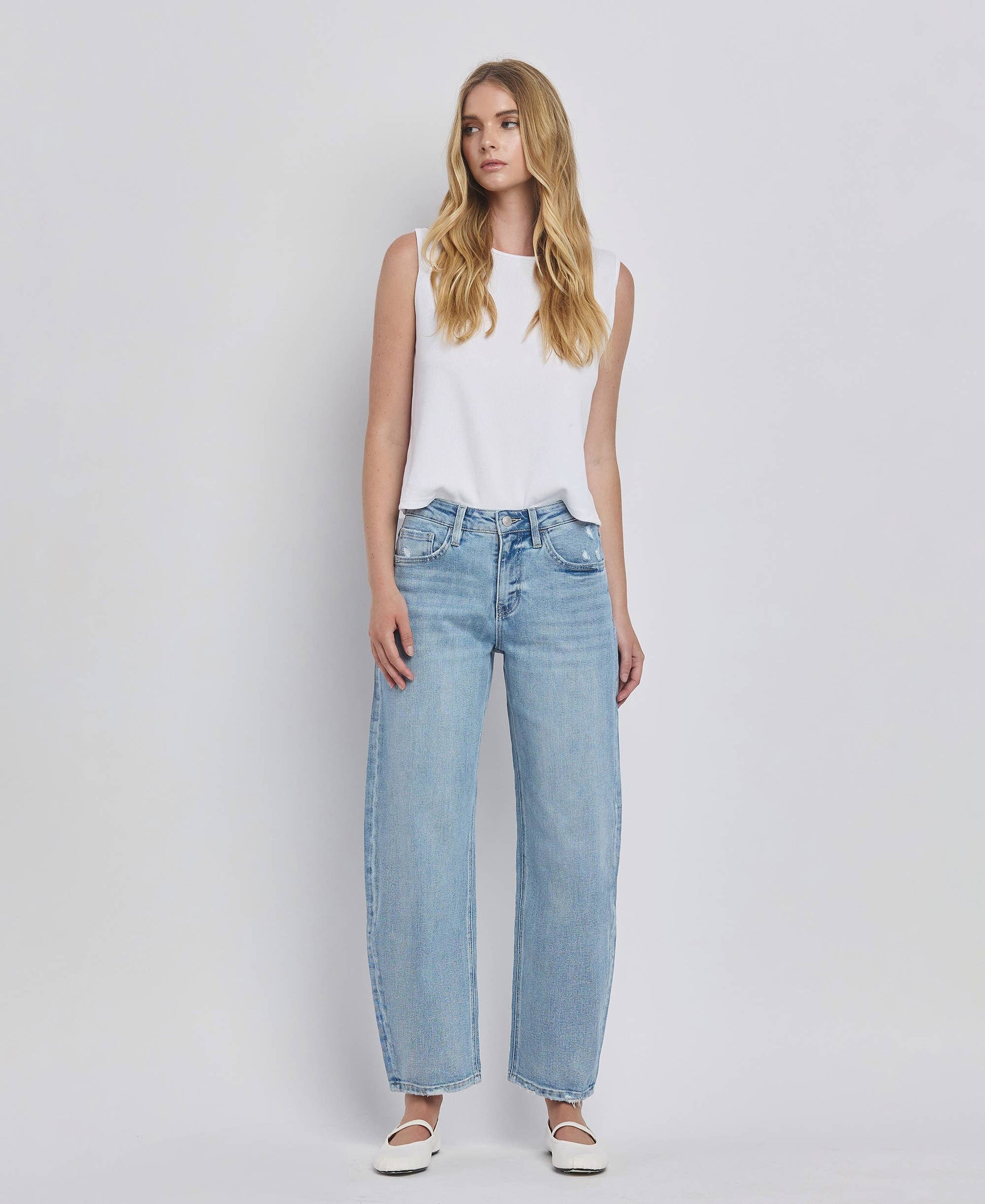 Patsy-HIGH RISE BARREL LEG JEANS