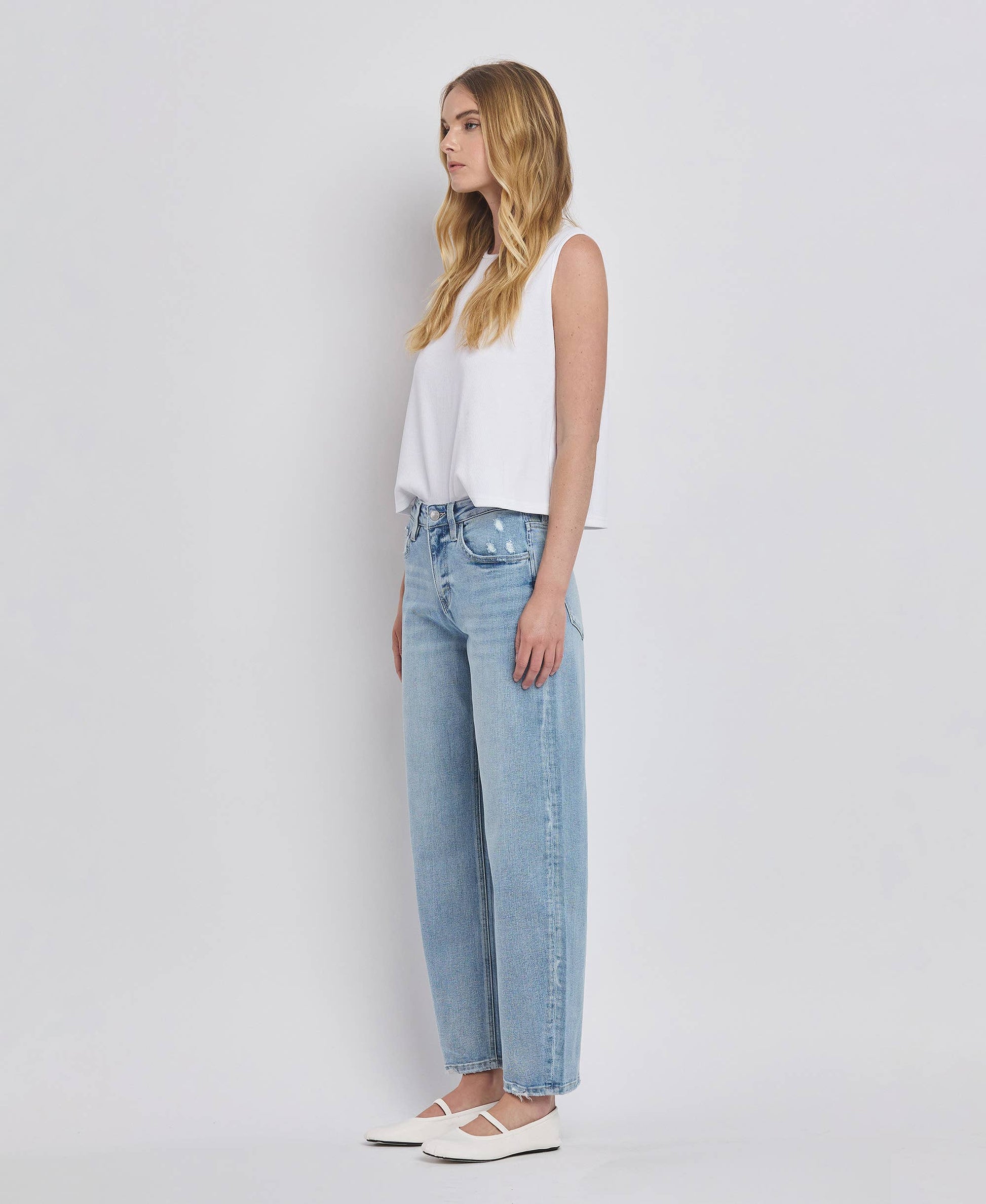Patsy-HIGH RISE BARREL LEG JEANS