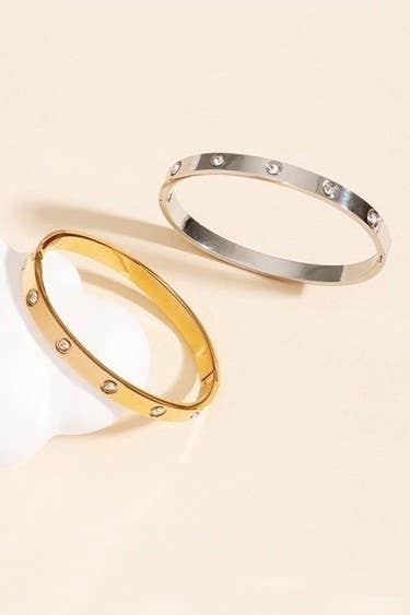 JODI-18K NON-TARNISH WATERPROOF STAINLESS STEEL BANGLE