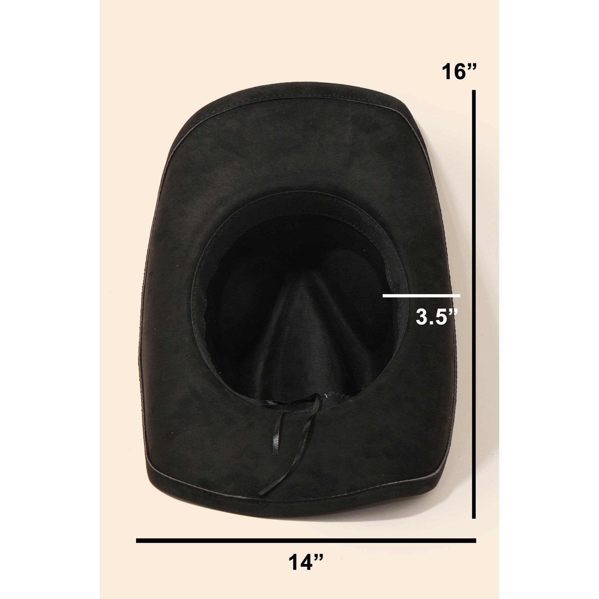 Kaci-Rhinestone Studded Strap Cowboy Hat