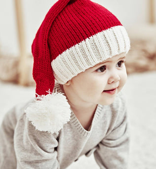 Mommy and Me-Christmas Single Ball Knit Hat Set