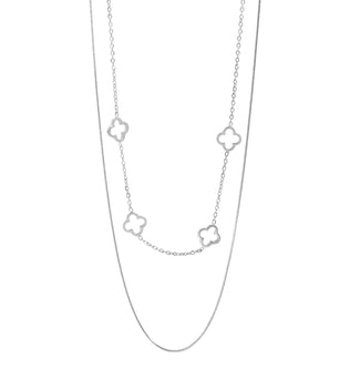 Clover Charm Layered Necklace