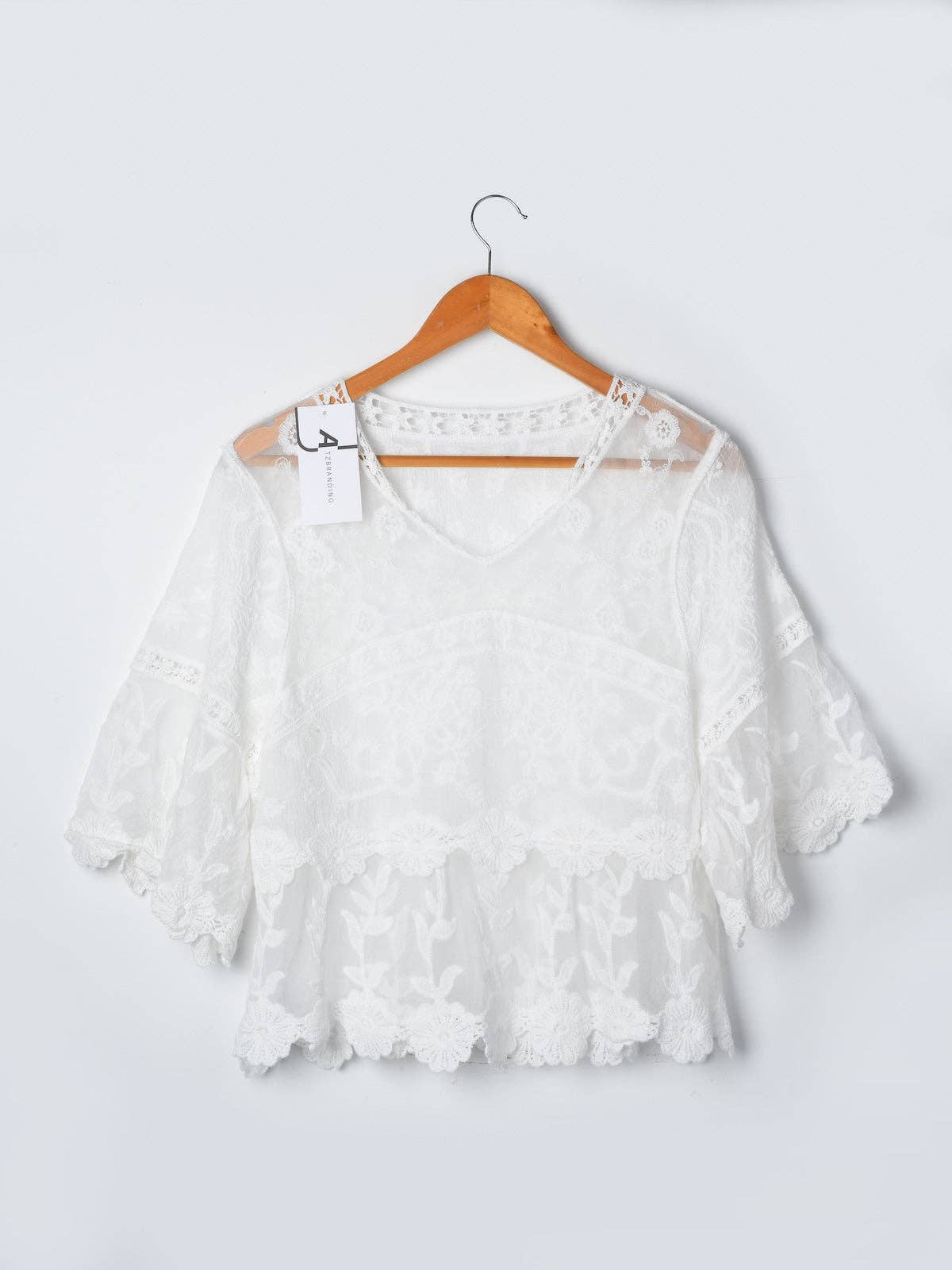 Flora - Bell Sleeve Pullover -one size