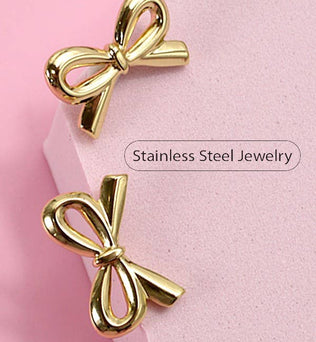 BOW STUD EARRINGS