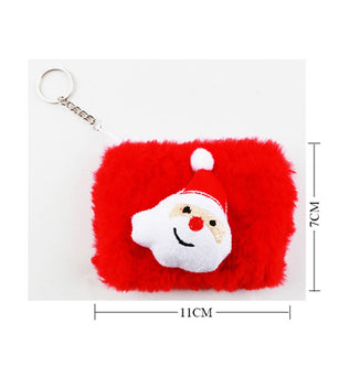 Christmas Themed Fur Coin Purses