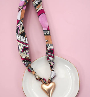 Charlie - HANDMADE SCARF CHARM NECKLACE