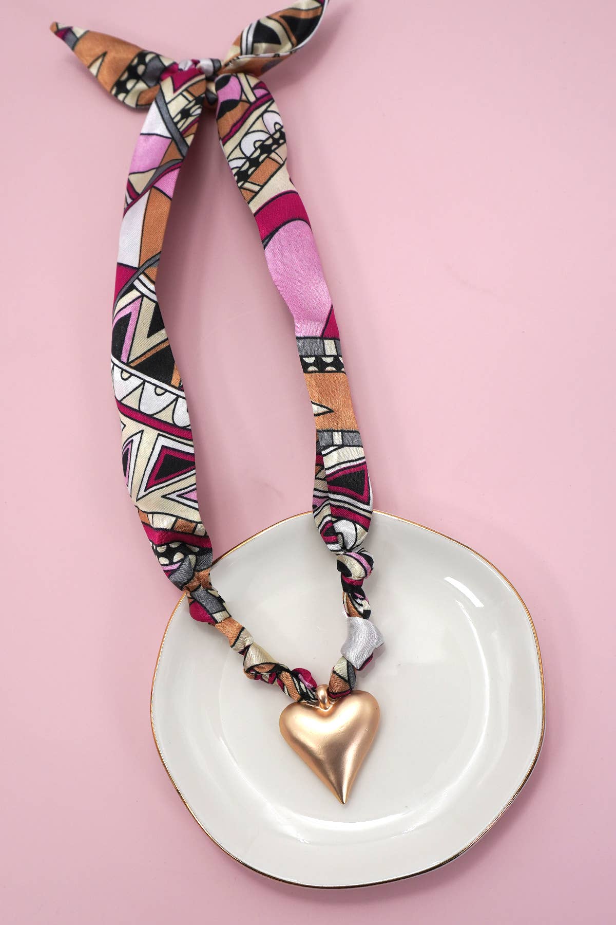 Charlie - HANDMADE SCARF CHARM NECKLACE