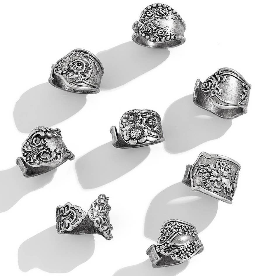 Spoon - VINTAGE BOHO FLORAL RING