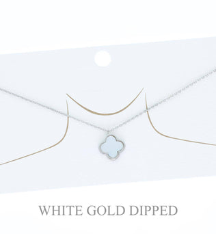 Lyn - Quatrefoil Pendant Necklace