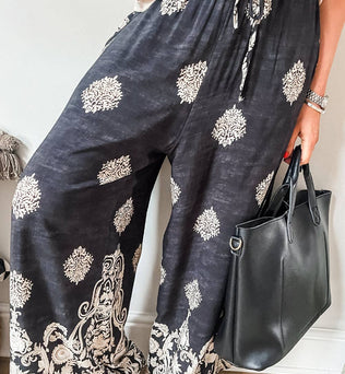 Boho Drawstring Waist Pants