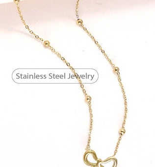 Gold Bow necklace